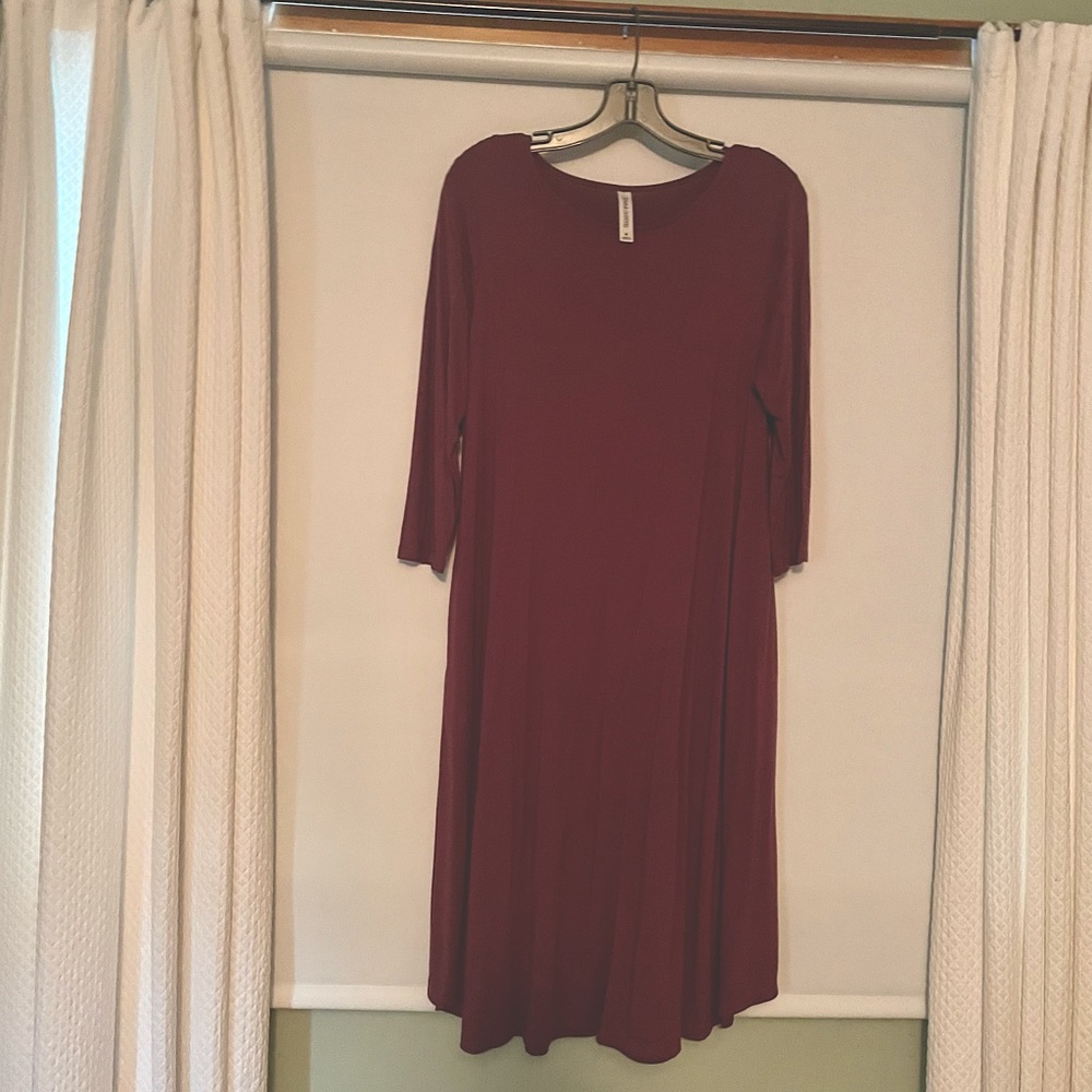 Zenana 3/4 sleeve dress size medium